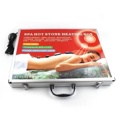 Spa di massaggio del corpo essenziale 22 pezzi Bian Stone Energy Stone Set con compressa termostatica calda automatica e strumenti Guasha
