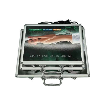 Spa di massaggio del corpo essenziale 22 pezzi Bian Stone Energy Stone Set con compressa termostatica calda automatica e strumenti Guasha