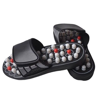 Funzionalità Muscoli Corporei Pietre naturali lucidate pietre pietre anti-slip EVA suole Piedi Massaggio Acupuntura Scarpe da scarpe