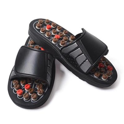 Strumenti per il massaggio Logo personalizzato Disponibile cura sanitaria Agopuntura Scarpe da scarpe massaggiatore di piedi Scarpa con ciottole naturali
