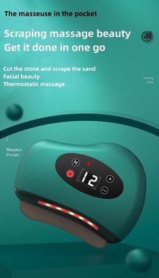 Attrezzatura per il massaggio del corpo Massaggio facciale intelligente Bianstone Aglio di massaggio di pietra Strumento di raschiatura elettrico con compressa a caldo