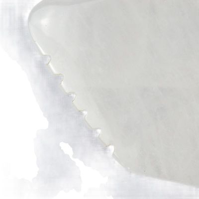 Massaggiatore del corpo Gua Sha Tavola di raschiatura del viso Pietra di giada bianca Guasha Strumento per il viso e SPA attrezzature di massaggio per l'agopuntura