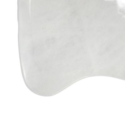 Massaggiatore del corpo Gua Sha Tavola di raschiatura del viso Pietra di giada bianca Guasha Strumento per il viso e SPA attrezzature di massaggio per l'agopuntura
