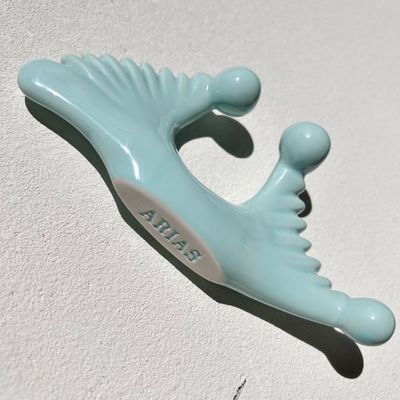 Massaggio muscolare Ceramico Gua Sha Board Anti Cellulite Therapy Machine per Massaggi Faciali Blu