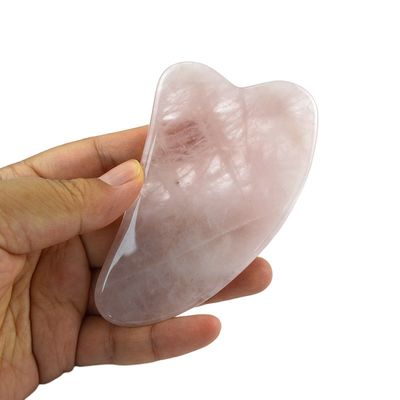 Piccolo Giada Pietra Guasha Tavola Massaggiatore facciale personalizzato per collo schiena spalla vita glutei Forma di cuore Rosa Quarzo Gua Sha