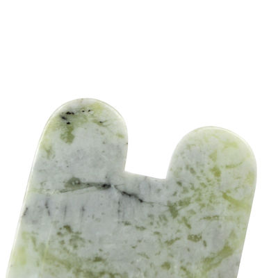 Strumento di massaggio per la bellezza facciale 2024 Forma U Naturale Xiuyan Giada Gua Sha Scraping Board con funzione di massaggio muscolare