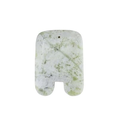 Strumento di massaggio per la bellezza facciale 2024 Forma U Naturale Xiuyan Giada Gua Sha Scraping Board con funzione di massaggio muscolare