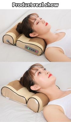 2023 Disegno Massaggio Corporeo Shiastu Vibrating Heating Electric Back Massager Pillow With Heat Infrared Fisioterapia Funzione
