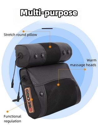 2023 Home Electric Neck Cushion Shiatsu Massaggiatore della schiena con funzione di calore e logo personalizzato