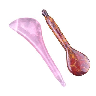 Cura della salute del corpo Massaggio con bastoncino per spa e tessuti Manuale Mookaite Reflessologia acupressione Guasha Pen per terapia di agopuntura rossa