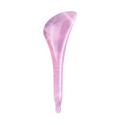 Strumento di massaggio corporeo Rose Quartz Gua Sha Pen Disponibile Logo per il pugno di agopuntura facciale e oculare
