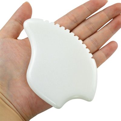 Massaggio attrezzature best seller Massaggio facciale a misura Giada Bianca Strumenti Guasha Per viso Giada Pietra Massaggio Gua Sha Tavola