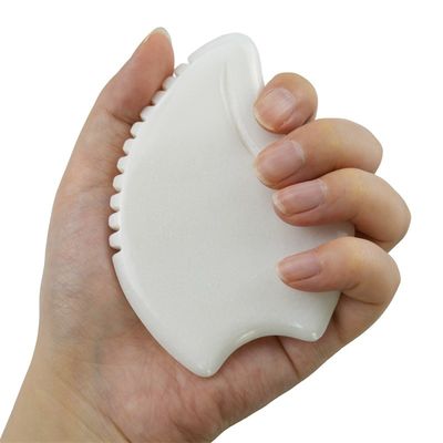 Massaggio attrezzature best seller Massaggio facciale a misura Giada Bianca Strumenti Guasha Per viso Giada Pietra Massaggio Gua Sha Tavola