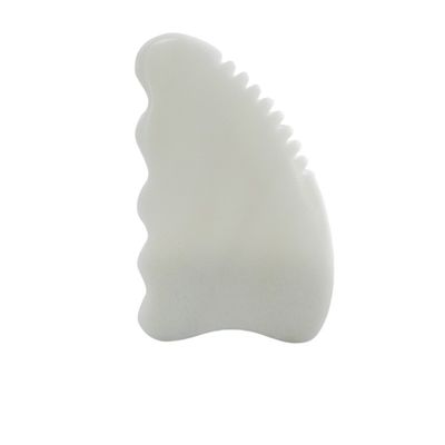 Disponibile il logo personalizzato di White Jade Gua Sha Stone Facial Massager per il trattamento anti-invecchiamento