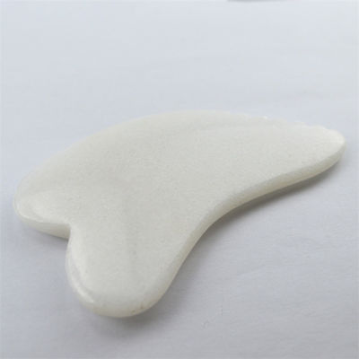 Massaggiatore del corpo Gua Sha Scraping Massaggio Strumento Giada Bianca Guasha Scraper di Tavola Giada Naturale