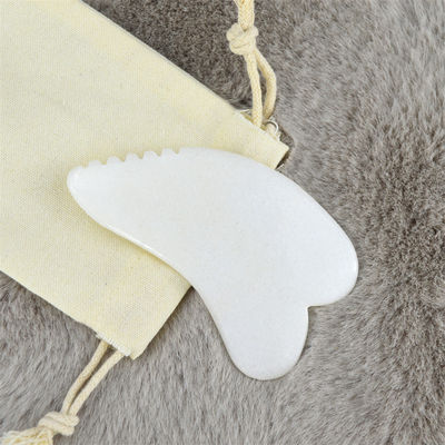 Massaggiatore del corpo Gua Sha Scraping Massaggio Strumento Giada Bianca Guasha Scraper di Tavola Giada Naturale