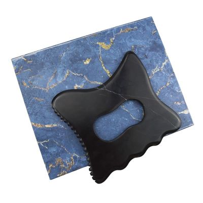 Disponibile il logo personalizzato strumento di massaggio Gua Sha con manico strumento di massaggio del corpo Guasha Stone auto cura della pelle