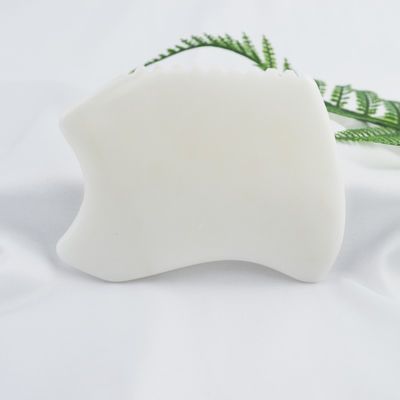 Massaggiatore Corpo Nuovo Stile Pura Naturale Giada Bianca Faccia Anti-Invecchiamento Gua Sha Tavola Gemstone Massaggio Cura della Pelle Giada Pietra Guasha Strumento