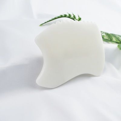 Massaggiatore Corpo Nuovo Stile Pura Naturale Giada Bianca Faccia Anti-Invecchiamento Gua Sha Tavola Gemstone Massaggio Cura della Pelle Giada Pietra Guasha Strumento