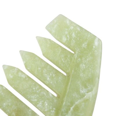Xiuyan Jade Massage Comb per Gua Sha Scraping viso e cura della testa rilassante