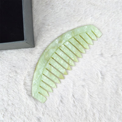 Xiuyan Jade Massage Comb per Gua Sha Scraping viso e cura della testa rilassante
