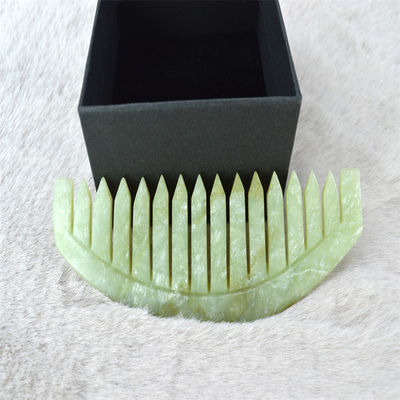 Xiuyan Jade Massage Comb per Gua Sha Scraping viso e cura della testa rilassante