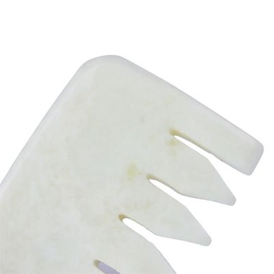 Xiuyan Jade Comb Median Scraping Massage Comb per Massaggio Muscolare e Natural Jade Stone Guasha Scalp Comb