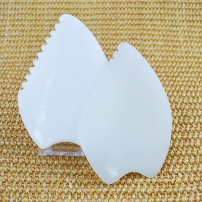 2024 Afghanistan White Jade Gua Sha Scraping Board Logo personalizzato disponibile per massaggi muscolari e cura della salute della pelle