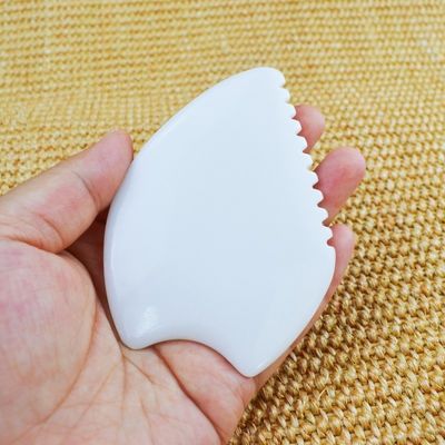White Jade Gua Sha Scraping Massage Board per Logo personalizzato Disponibile Massaggiatore Faciale Spa Lo Strumento di Cura della Salute Ultimate