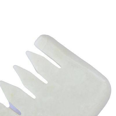 2024 Tendenza Naturale Giada Xiuyan Giada Gua Sha pettine per la testa Spa Massaggio Scalp Funzione Massaggio muscolare