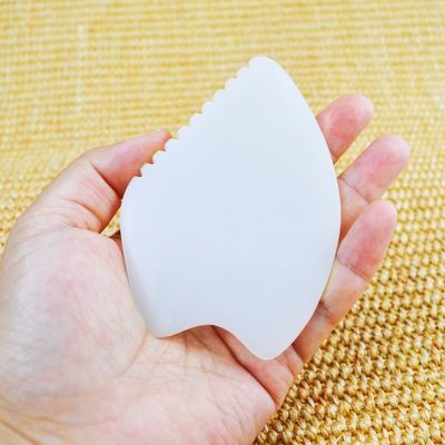 Massaggio Faciale Afgano Giada Bianca Gua Sha Pietra Giada Naturale Pietra Guasha Strumento di raschiatura Best sellers attrezzature di massaggio del corpo