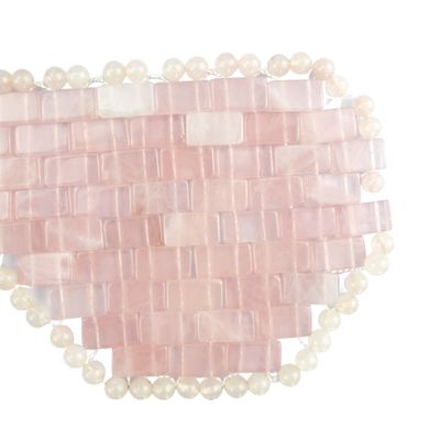 Occhiali Naturale Rosa Quarzo Maschera Maschera Faccia Giada Maschera Sanatrice Pietra di Cristallo Anti-Invecchiamento Cura della pelle Faciale Strumenti di massaggio Faciale