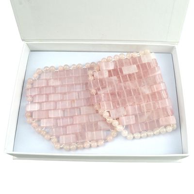 Occhiali Naturale Rosa Quarzo Maschera Maschera Faccia Giada Maschera Sanatrice Pietra di Cristallo Anti-Invecchiamento Cura della pelle Faciale Strumenti di massaggio Faciale