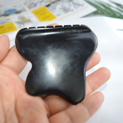 Strumento di massaggio del corpo 2024 Tendenza Naturale Bian Pietra Nera Gua Sha Scraping Board per ringiovanire Spa Faciale