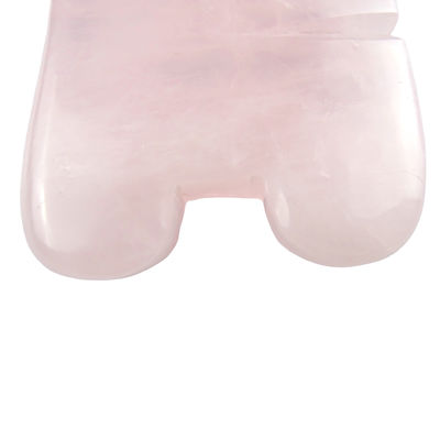 Rose Quartz Gua Sha Scalp Massaggio pettine Strumento per massaggiare la testa Strumenti auto cura della pelle Spa Facial lifting attrezzature di bellezza