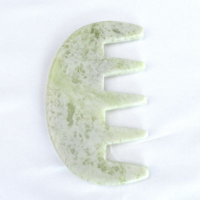 Massaggiatore Faciale Pietra di Giada Gua Sha pettine Testa Scalpo Guasha Massaggio Strumento per Massaggio Intero Corpo Area Logo personalizzato