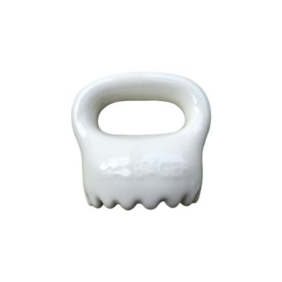 Spazzola di massaggio per il cuoio capelluto in ceramica bianca per massaggiatori di testa e massaggiatori di corpo strumento di rilassamento sanitario 2024
