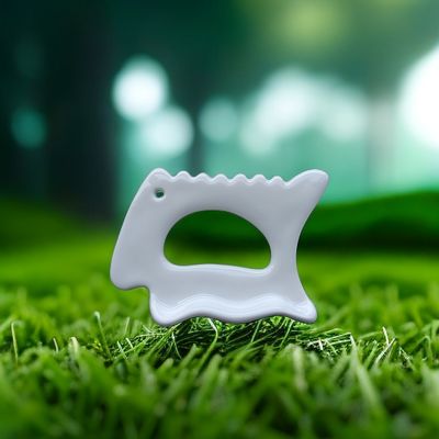 Ceramica Gua Sha Facial Tool Scraping Board per il Popolare Disegno Corpo di Artiglio Bianco Massaggiatore Guasha