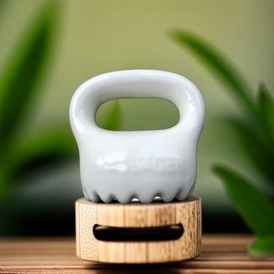 Rilassante corpo e viso Scalpo Cura della salute personale Microcristallino Ceramica Gua Sha Strumento di raschiatura con logo personalizzato