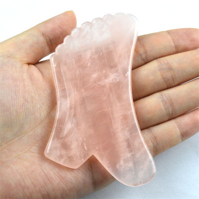 Massaggiatore facciale 2024 Rose Quartz Gua Sha Stone per la cura della pelle del corpo e attrezzature di massaggio del corpo Proprietà