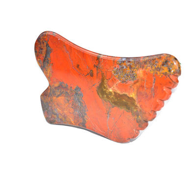 Attrezzatura per il massaggio del corpo Red Mookaite Gua Sha Scraping Board per la cura della pelle facciale