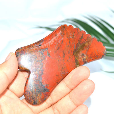 Attrezzatura per il massaggio del corpo Red Mookaite Gua Sha Scraping Board per la cura della pelle facciale