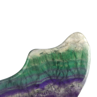 Attrezzature per il massaggio del corpo Strumenti di massaggio più venduti per il 2024 Rainbow Fluorite Gua Sha Stone Auto cura della pelle e spa Facial