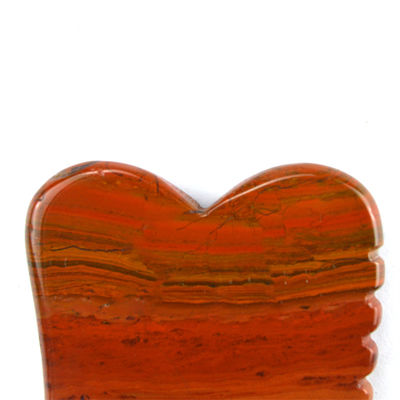 2024 Hot Natural Red Mookaite Jasper Gua Sha Massager Custom Logo Skin Care Anti-Aging Curative Stone Scraping Massaggio Strumenti