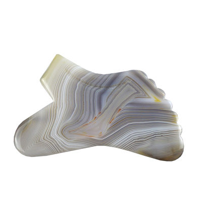 Disponibile il logo personalizzato, strumento di massaggio Gua Sha 100% grigio naturale per la cura della pelle del corpo, attrezzature per il facial lifting