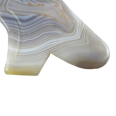 Disponibile il logo personalizzato, strumento di massaggio Gua Sha 100% grigio naturale per la cura della pelle del corpo, attrezzature per il facial lifting