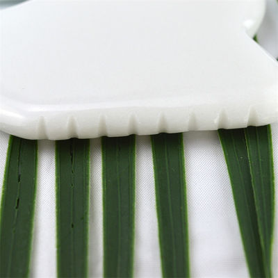 Giada Bianca Faciale Guasha Rinnovamento della Pelle Naturale Fatto a Mano Guarigione Giada Pietra Gua Sha Scraping Massaggi Strumenti per Logo Personalizzato