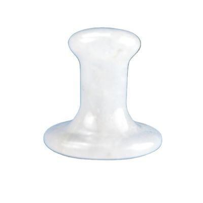 Pietra a forma di fungo naturale trasparente di quarzo Gua Sha per massaggi facciali e corporei