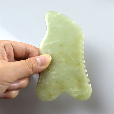 2024 Natural Xiuyan Jade Gua Sha Scraping Board per Massaggio Corporeo e Faciale Strumento Massaggiatore Verde