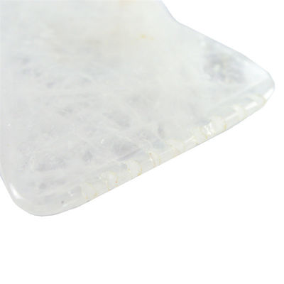 Strumento a tavola a forma di gua sha di quarzo chiaro per la salute della pelle del viso e del collo OEM/ODM accettato